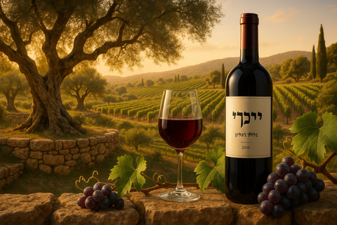 imagen que reprente el vino de Israel