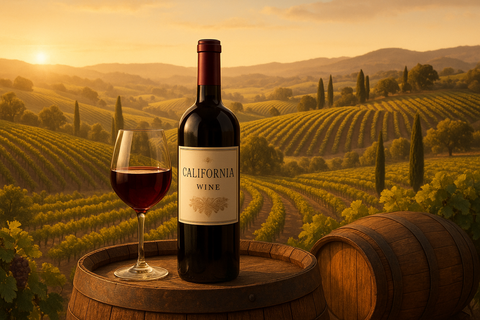 imagen que represente al vino de California