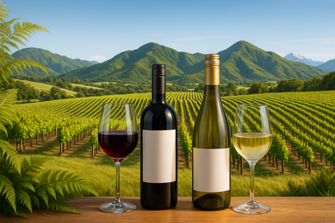 imagen que represente al vino de New Zealand