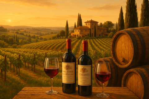 imagen que represente el vino italiano