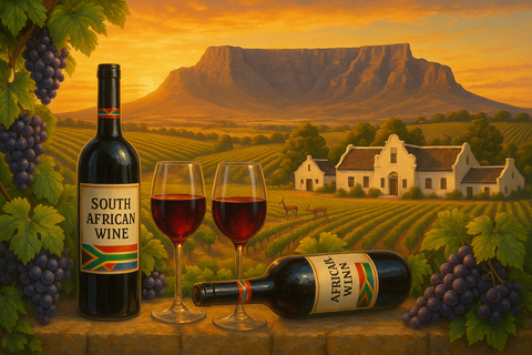 una imgen que represente el vino de South Africa

